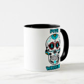 Mug Crâne de Sucre/Guerrier...POTS (Devant droit)
