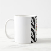 Mug Crâne de sucre Rockabilly RAB sur impression zèbre (Gauche)