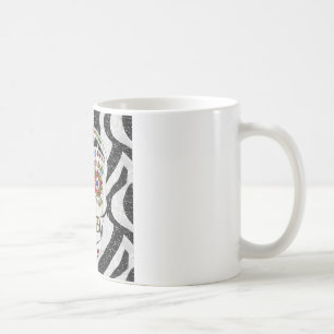 Mug Crâne de sucre Rockabilly RAB sur impression zèbre
