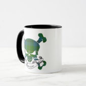 Mug Crâne de tartan de Johnston (Devant gauche)