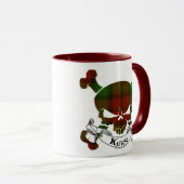 Mug Crâne de tartan de Kerr (Devant droit)