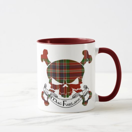 Mug Crâne de tartan de MacFarlane (Droite)