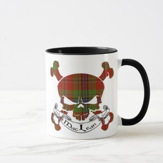 Mug Crâne de tartan de MacLean (Droite)