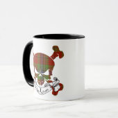 Mug Crâne de tartan de MacLean (Devant gauche)