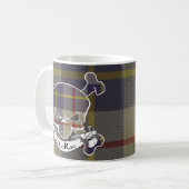 Mug Crâne de tartan de MacRae (Devant gauche)