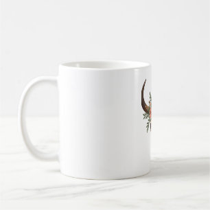 Mug Crâne de taureau floral vintage Bohème occidental