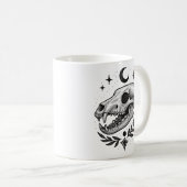 Mug Crâne de thylacine - Dotwork Conception inspirée d (Devant droit)