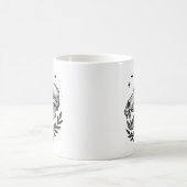 Mug Crâne de thylacine - Dotwork Conception inspirée d (Centre)