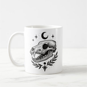 Mug Crâne de thylacine - Dotwork Conception inspirée d