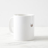 Mug Crâne de vache de désert Art de cactus sud-ouest v (Devant gauche)