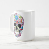 Mug Crâne Décoré (Devant gauche)