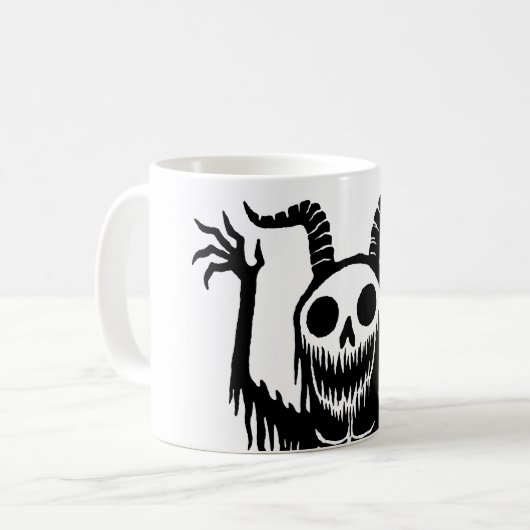 Mug Crâne démon déplaisant (Devant gauche)