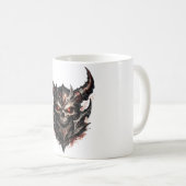Mug Crâne démoniaque avec cornes (Devant droit)