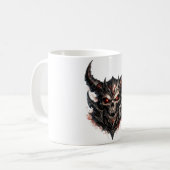 Mug Crâne démoniaque avec cornes (Devant gauche)