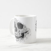 Mug Crâne d'empreinte digitale (Devant gauche)