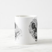 Mug Crâne d'empreinte digitale (Centre)