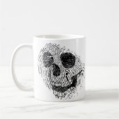 Mug Crâne d'empreinte digitale (Gauche)