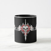 Mug Crâne d'épée - ROUGE (Centre)