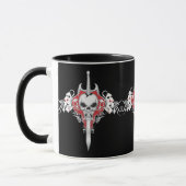 Mug Crâne d'épée - ROUGE (Gauche)