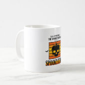 Mug Crâne d'Halloween Drôle Épouvantable Citation Vint (Devant gauche)