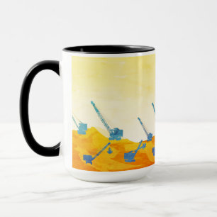 MUG CRANE D'INGÉNIERIE DU NORD-OUEST ET SHOVEL ART VIN