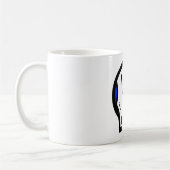 Mug Crâne dit: "l'amour est douleur" (Gauche)