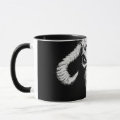 Mug Crâne divin de la mort Noir (Gauche)