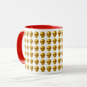Mug Crâne Doré Luxe