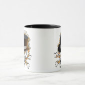 Mug Crâne du chapeau en flammes (Centre)