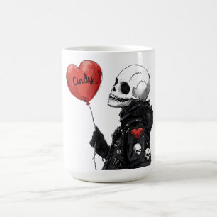 Mug Crâne éffrayant - Personnalisable avec ballon