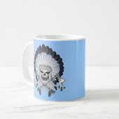 Mug Crâne en chef indien (Devant gauche)