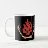Mug Crâne en feu (Gauche)