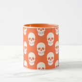 Mug Crâne en rose, orange et crème (Centre)