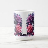 Mug Crâne entouré de Roses dynamiques (Centre)