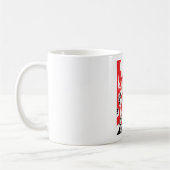 Mug Crâne et anneaux - Rouge (Gauche)
