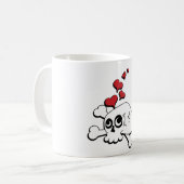Mug Crâne et coeurs (Devant gauche)