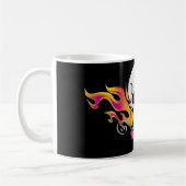 Mug Crâne et coeurs flamboyants (Gauche)