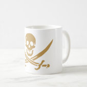 Mug Crâne et Cutlass d'or aztèque Pirate Calico Jack (Devant droit)