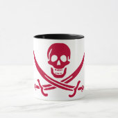 Mug Crâne et épées de Crimson Drapeau pirate de Calico (Centre)