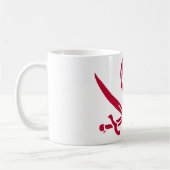 Mug Crâne et épées de Crimson Drapeau pirate de Calico (Gauche)