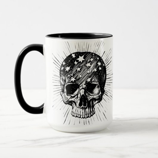 Mug Crâne et étoiles II (Gauche)