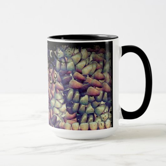 Mug Crâne et faux Dental School Dents Artwork Effrayan (Droite)