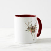 Mug Crâne et fleurs de cerfs (Devant droit)