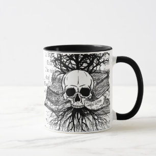 Mug Crâne et livres