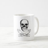 Mug Crâne et mains mécaniques (Devant droit)