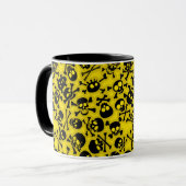 Mug Crâne et motif d'os croisés (Devant gauche)