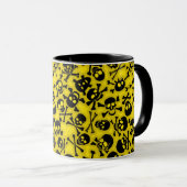 Mug Crâne et motif d'os croisés (Devant droit)