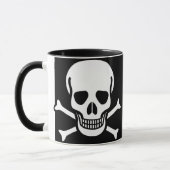 Mug Crâne et noir d'os croisés (Gauche)