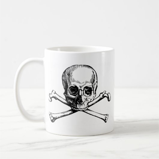 Mug Crâne et os (Gauche)