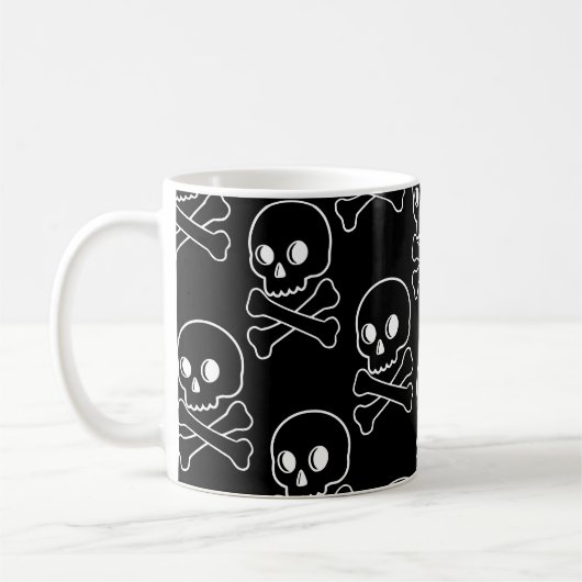 Mug Crâne et os croisés (Gauche)